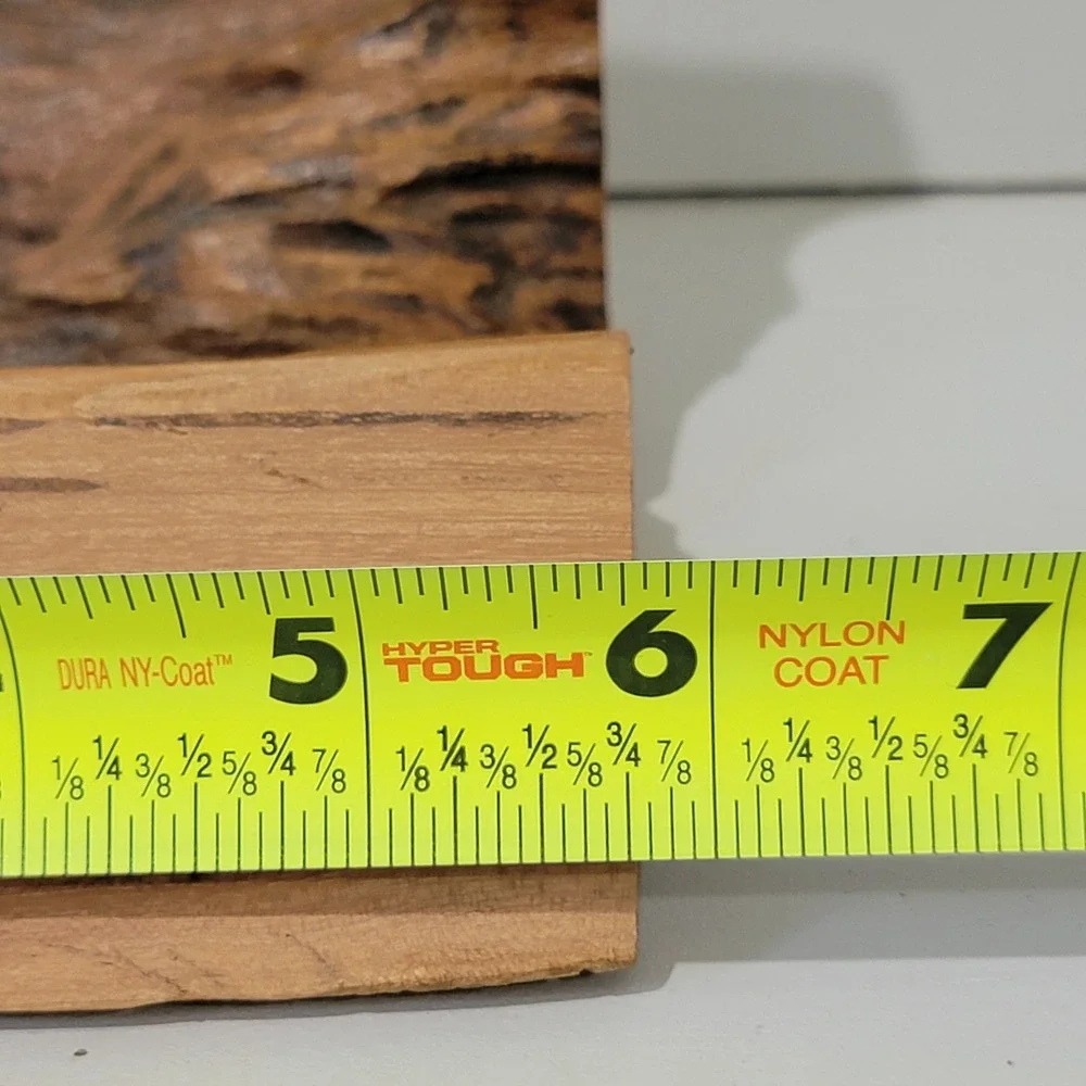 Handmade Live Edge Wood Moon Phase Half hollow log root Rustic Celestial Decor